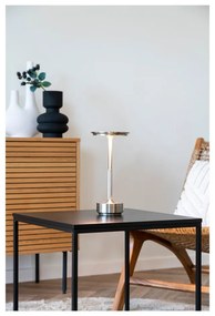 Lampada da tavolo LED argentata (altezza totale 28,5 cm) Lyneham – House Nordic