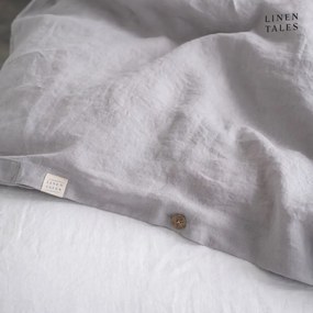 Lenzuola di lino grigio chiaro per letto singolo 135x200 cm Light Grey - Linen Tales