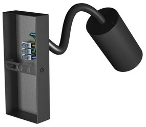 Faretto da parete SQUALLA VARIOSA 1xGU10/10W/230V nero