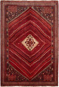 Shiraz Tappeto persiano 170x250 Rosso (Iran) Annodato A Mano