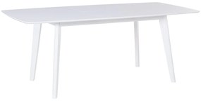 Tavolo da pranzo estensibile bianco 150/195 x 90 cm SANFORD Beliani