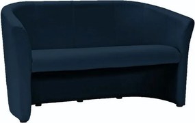 Divano TM-3 in ecopelle blu navy – 160x60x76 cm