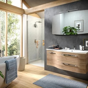 Mobile da bagno sospeso Contea di Pelipal L 117 x H 48 x P 49.5 cm rovere riviera, 2 cassetti 1 anta  dx