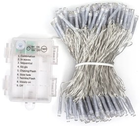 Aigostar - Catena LED natalizia da esterno 150xLED/8 funzioni 15,3m IP44 bianco freddo