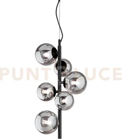 Perlage lampadario a sospensione 6 luci attacco g9 lampadine inclus...