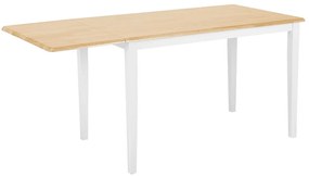 Tavolo da pranzo legno bianco 119 x 75 cm LOUISIANA Beliani