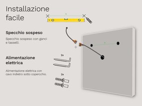 Specchio con LED luminazione M23 premium