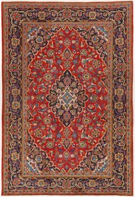 Kashan Tappeto 210x140 (Iran) Annodato A Mano