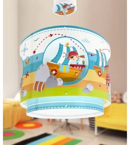 Dalber 60652 - Lampadario per bambini PIRATA ISLAND 1xE27/15W/230V
