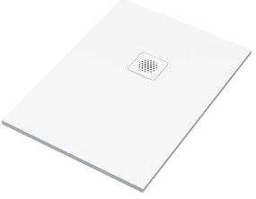 Piatto doccia SENSEA in composito minerale di resina gelificata Remix V3 bianco L 70 x L 100 x H 2.4 cm opaco