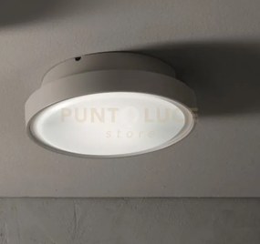 Plafoniera per esterni petar 2 luci attacco e27 grigio