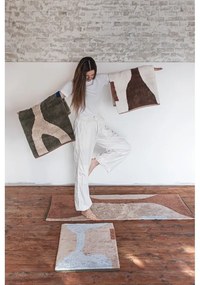 Tappeto in cotone lavabile bianco e beige 50x80 cm Figura - Mette Ditmer Denmark