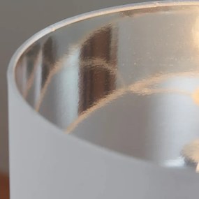 Endon 61198 - Lampada da tavolo WALDORF 1xE27/10W/230V cromo lucido/bianco