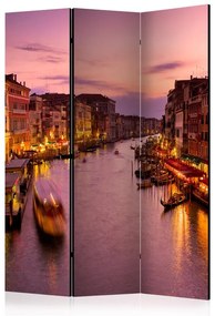 Paravento City of lovers, Venice by night [Room Dividers]