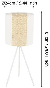 Eglo 43555 - Lampada da tavolo ARNHEM 1xE27/40W/230V
