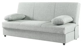 Divano Letto Contenitore 190x64x90 Jimmy In Tessuto Ghiaccio