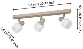 Eglo 900716 - Faretto CORATO 3xE14/18W/230V
