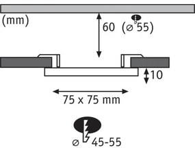 Paulmann 92390 - LED/4,5W IP44 Lampada da incasso per bagno VARIFIT 230V