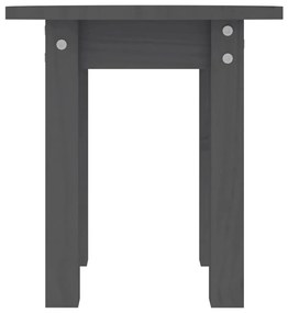 Tavolino da salotto grigio Ø 35x35 cm in legno massello di pino
