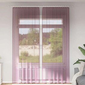 Tende İn Voile Con Passanti 2 Pz Viola 140x260 Cm /