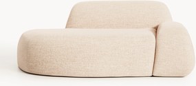 Divano 2 posti in bouclé con chaise longue Wolke