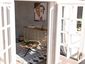 Tavolo consolle di colore naturale in rattan 32x110 cm Samui – Mauro Ferretti