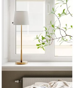 ByRydens 4002740-6501 - Lampada da tavolo LUMI 1xE27/8W/230V bianco/oro 68,5 cm