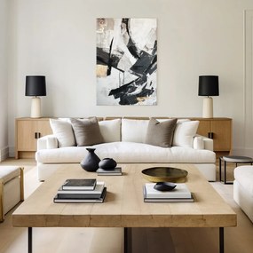 Quadro con elementi dipinti a mano 70x100 cm Ash – Styler