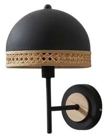 Lindby - Lonnaris Applique da Parete Black/Nature Lindby