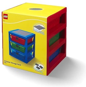 Organizer per giochi da bambini rosso in plastica 35x33x38 cm Storage – LEGO®