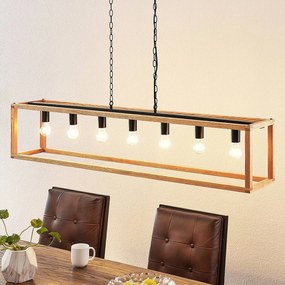 Lampada a sospensione Sedrik Lucande, dimmerabile, Nero, Soggiorno / Sala da pranzo, Metallo, Vintage, Lampada a sospensione