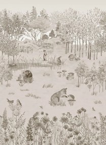 Little Greene Carta da parati Potter's Woodland - Stone