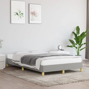 Giroletto Senza Materasso Grigio Chiaro 120x200 Cm Tessuto /