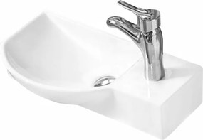 Mexen Hugo lavabo da appoggio sinistro 45 x 24 cm, bianco - 21254500L