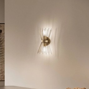 Applique da parete Kirpi 3092 Opviq, dimmerabile, Ottone / Oro, Soggiorno / Sala da pranzo, Metallo, Moderno, Applique