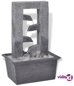 vidaXL Fontana da Interno con LED in Poliresina