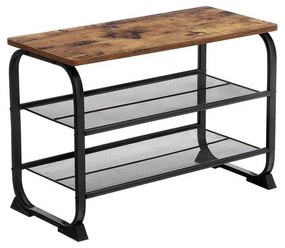 Scarpiera DAVOR marrone/nero