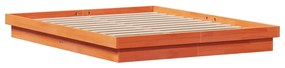 Giroletto marrone cera con led 160x200 cm legno massello pino