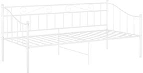 Telaio divano letto bianco in metallo 90x200 cm