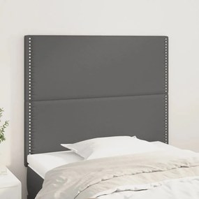 Testiera 2 Pz Grigio 90x5x78/88 Cm İn Similpelle /