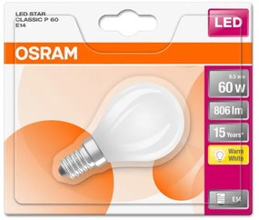Lampadina LED STAR E14/6,5W/230V 2700K - Osram