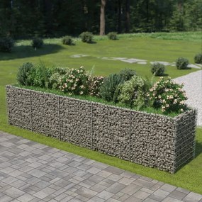 Gabbione Letto Rialzato İn Acciaio Zincato 450x90x100 Cm /