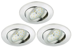 Briloner 8317-039-SET 3x Lampada LED dimmerabile da bagno LED/5,5W/230V IP23