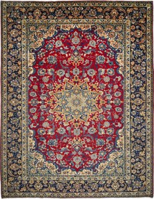 Najafabad Tappeto 390 x 300 Rosso (Iran) Annodato A Mano