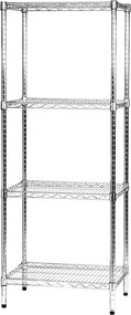 Scaffale 4 Ripiani 60x45x160 cm in Metallo Cromato Tosini...