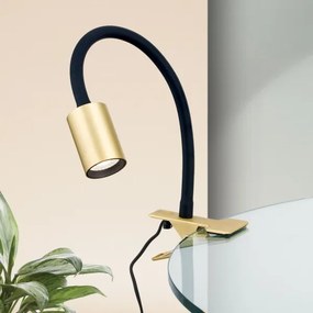 Orion Str 10-489 - LED Flessibile lampada da tavolo con clip KURT LED/5W/230V oro