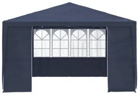 Gazebo Professionale con Pareti 4x4 m Blu 90 g/m²