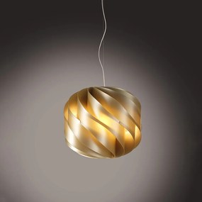 Sospensione Moderna Globe 1 Luce In Polilux Oro D40 Made In Italy