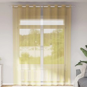 Tende İn Voile Con Occhielli 2 Pz Giallo /