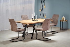 Tavolo allungabile MDF + metallo Capitale - L180-240xl90xh76 cm